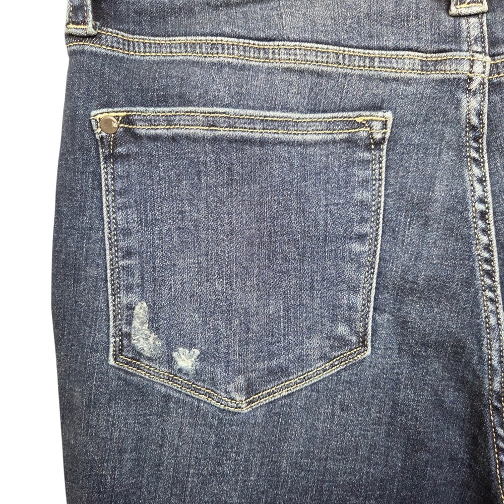 Judy Blue Bootcut Jeans Womens 32 Mid Rise Hand Sand and Destroy Distressed - Picture 8 of 11